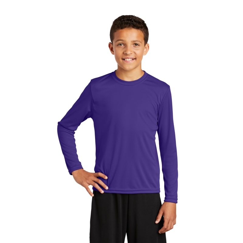 Sport-Tek Youth Long Sleeve PosiCharge Competitor Tee. 87