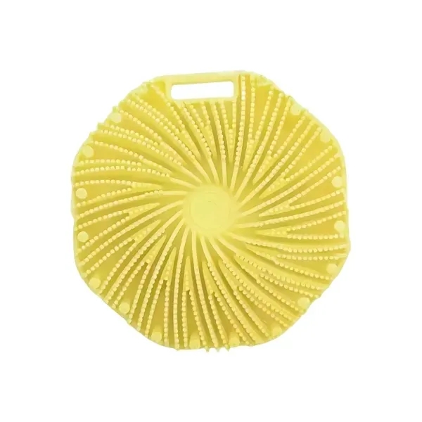 Polygonal Silicone Bath Brush - Soft Gentle Exfoliating 2
