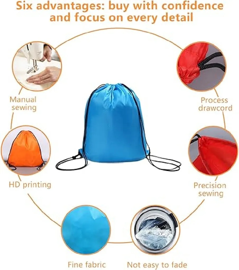 Drawstring Backpack Bags 6