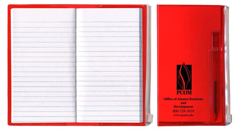 Tally Book Zip Back Planner w/ Clear Pen and Zip-Lock Pocket - Translucent Cover 2