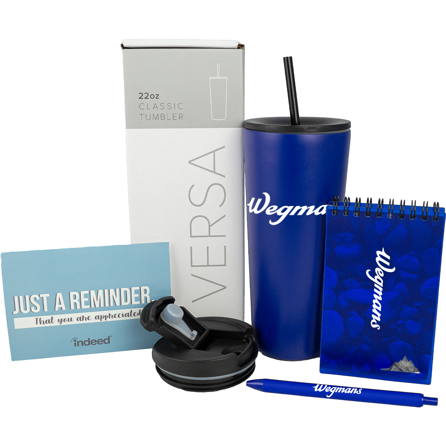 Welcome Gift Set with Dual-Lid Tumbler, Stone Paper Notebook & Soft-Touch Pen 1