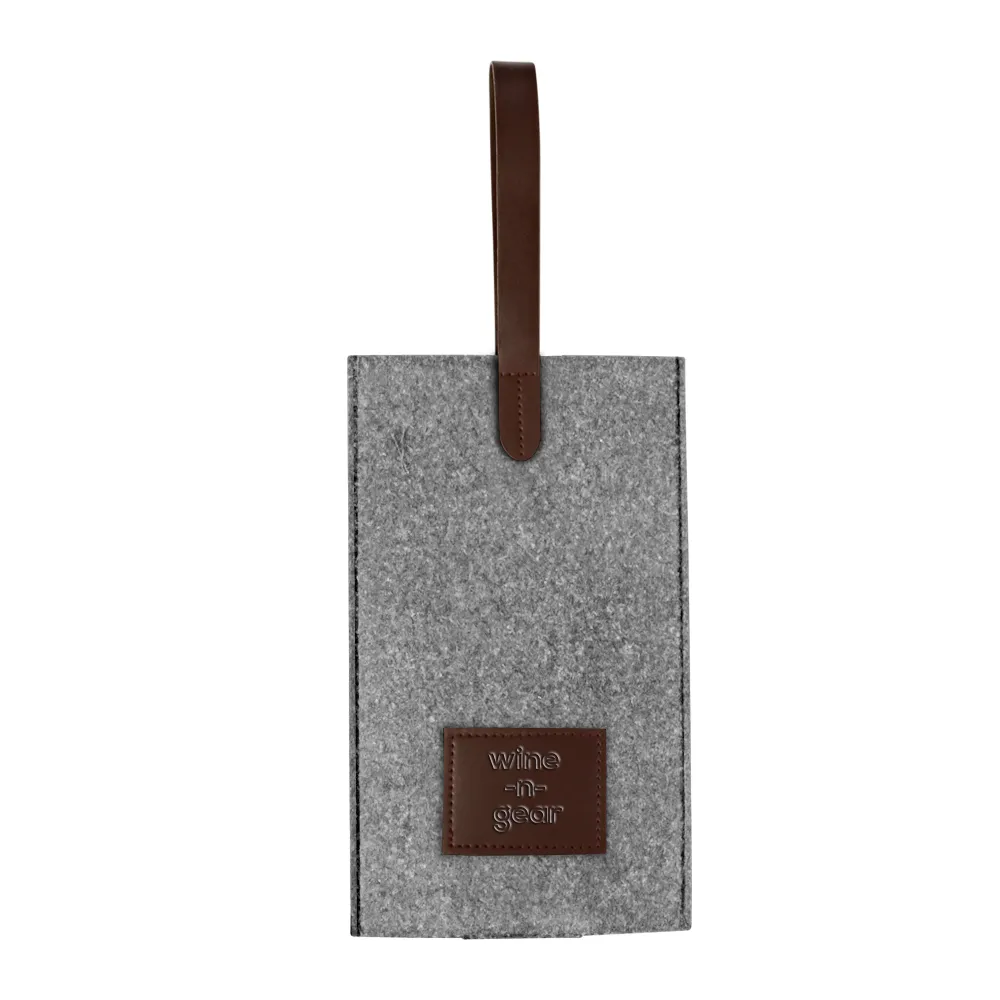 1-Bottle Felt Wine Tote 13