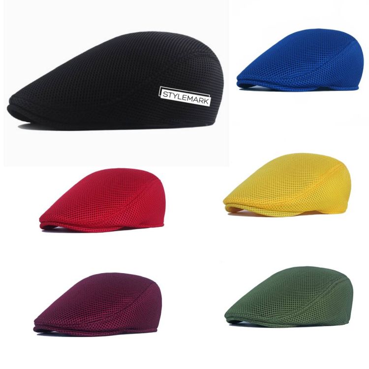 Men's Mesh Newsboy Beret 4