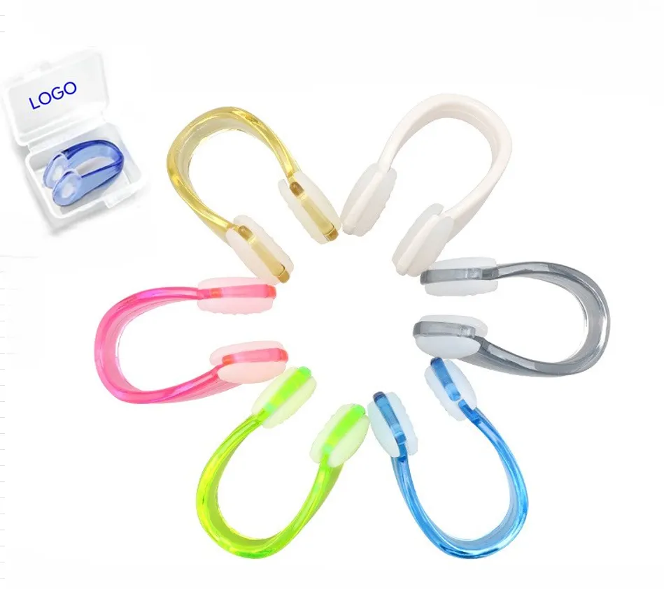 Custom logo silicone Swimming nose clip 5