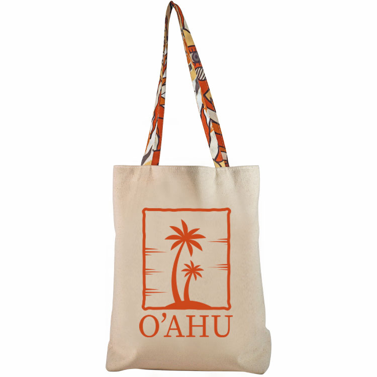 Bottom Gusset Cotton Tote, with Sublimated Handles & Liner 4