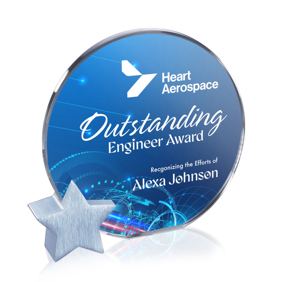 Verdunn VividPrint™ Award - Starfire/Silver Star 3