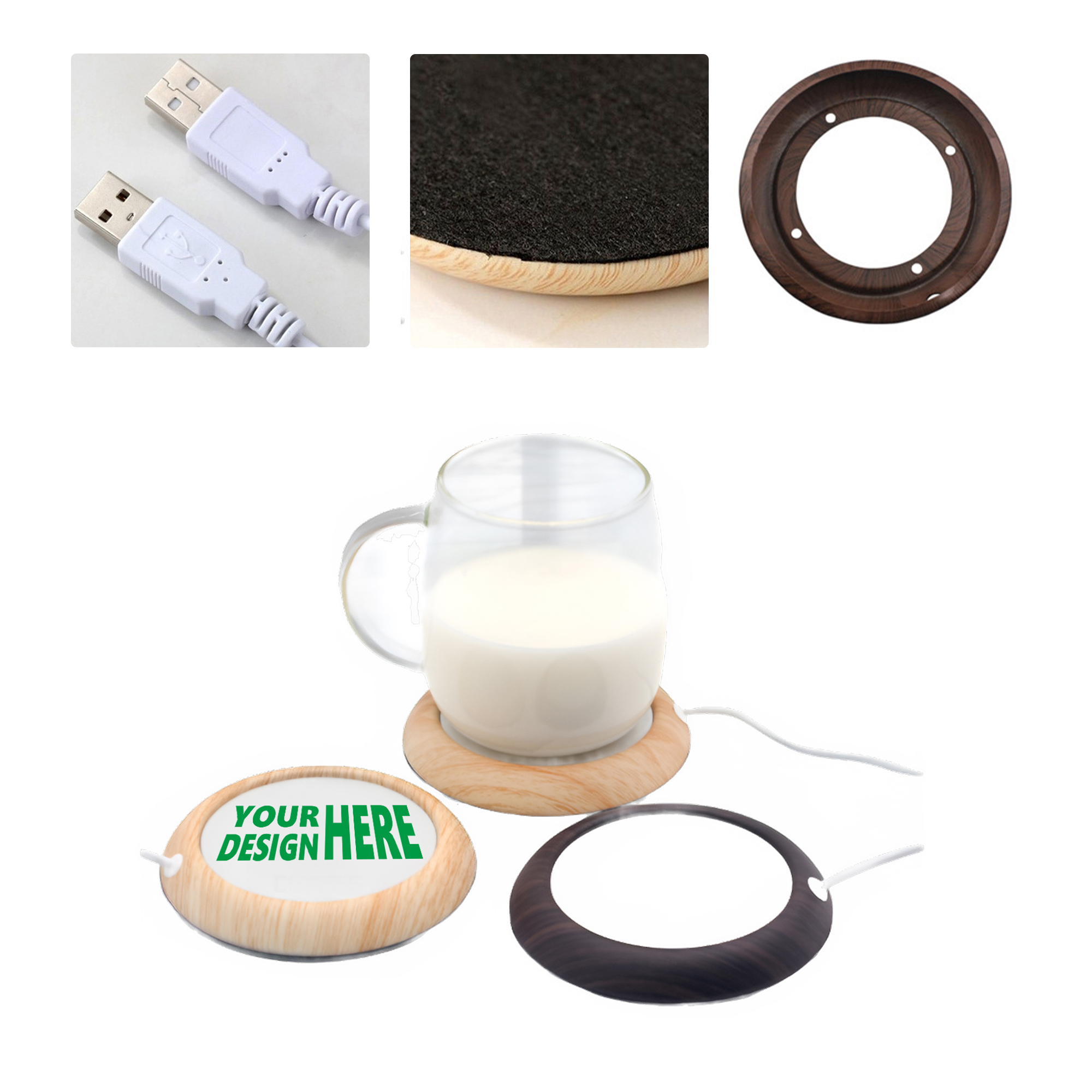 MOQ50 Custom USB Coffee Mug Warmer 2