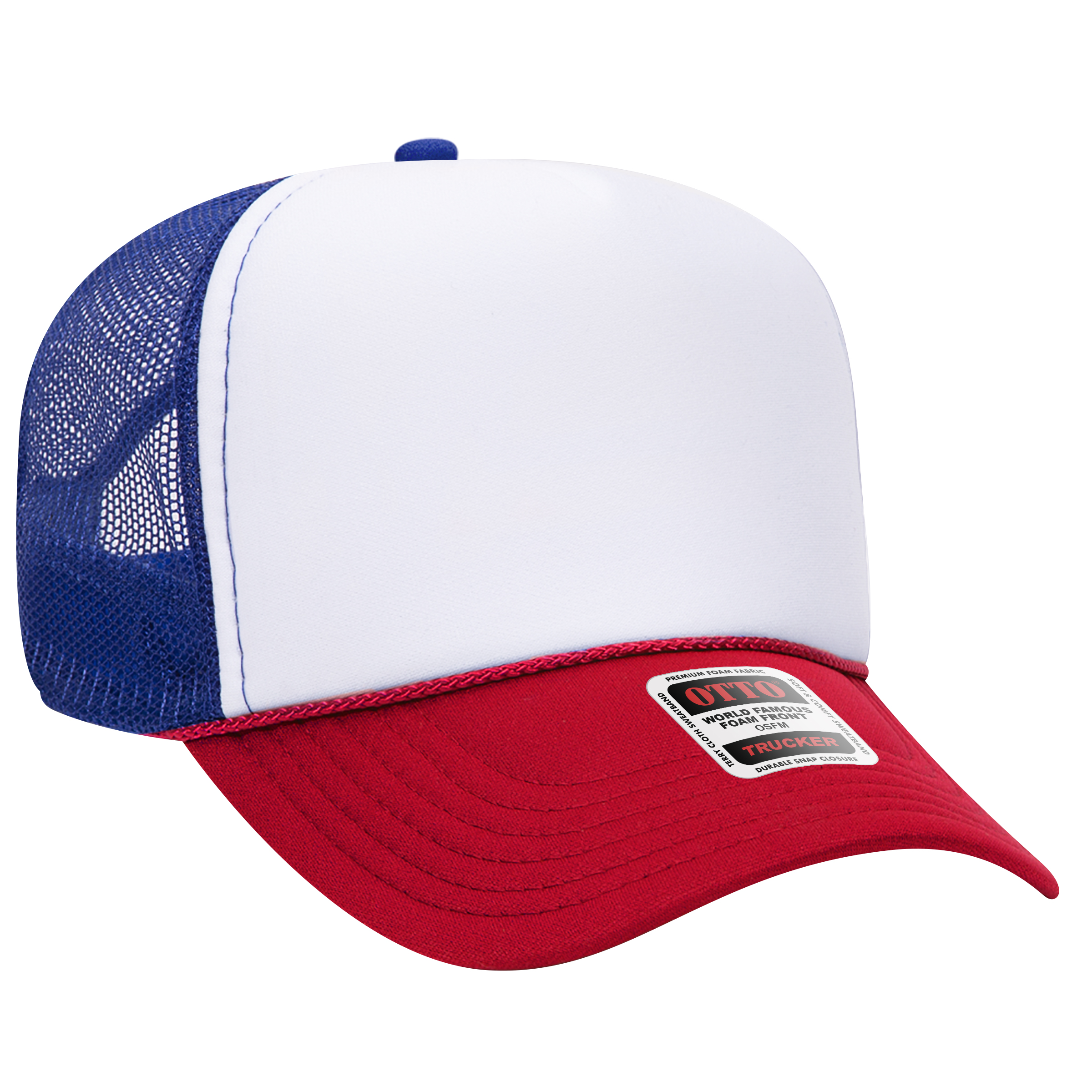 OTTO CAP® 5 Panel Mid Profile Mesh Back Trucker Hat 75