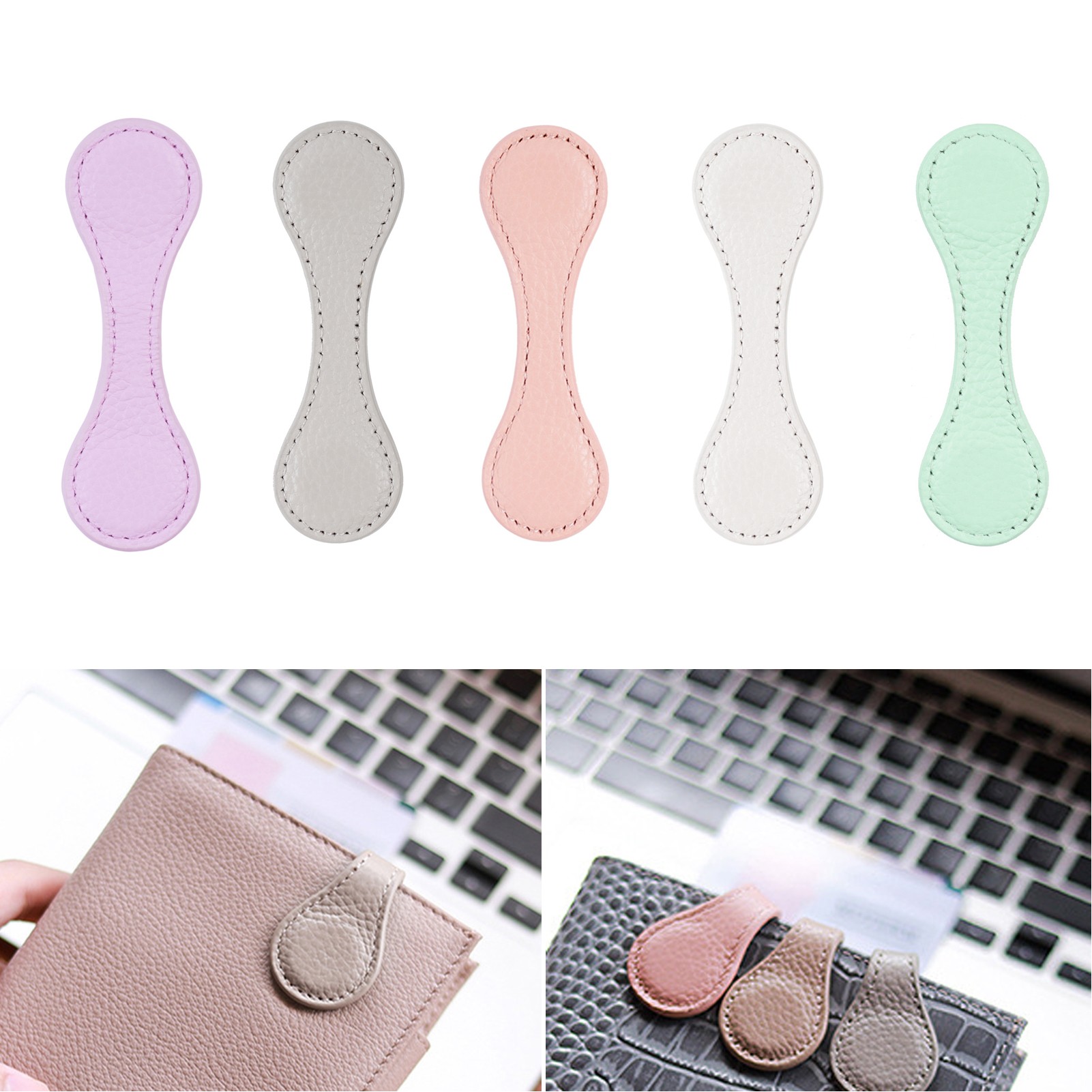 Vegan Leather Magnetic Bookmark 2