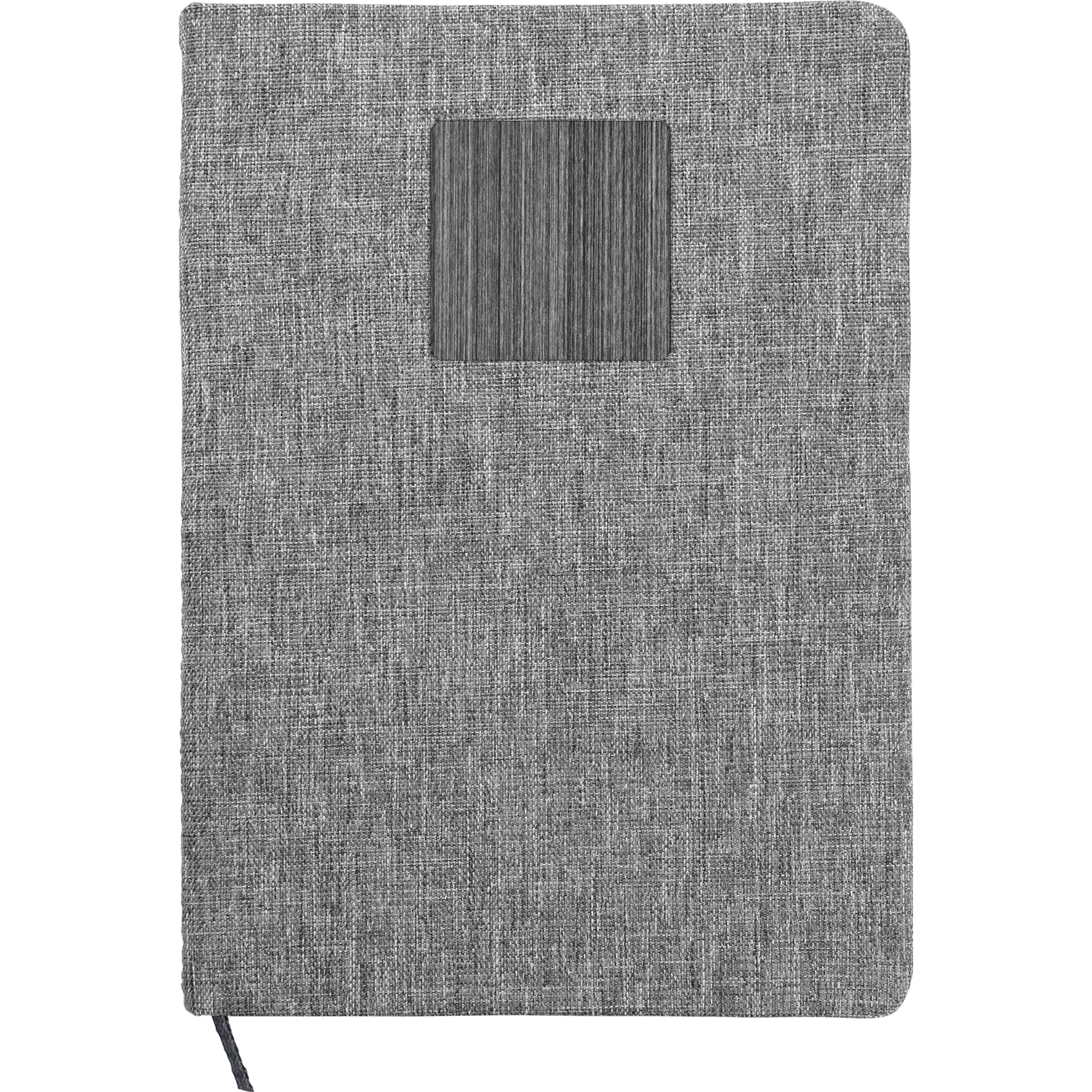 Heathered Recycled Notebook with Metal Accent 3
