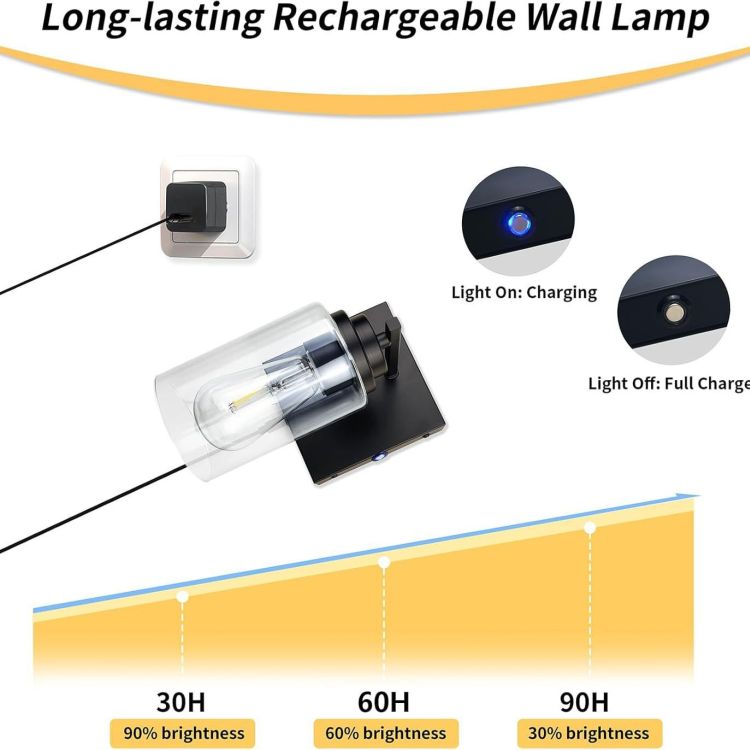 Battery Operated Wall Sconce 6