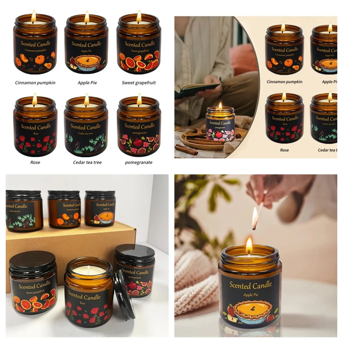 6 Pack Scented Candles 3