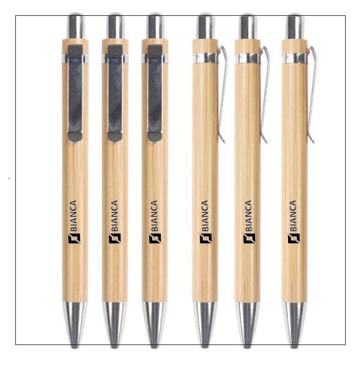 Bamboo Sustainable Retractable Ballpoint Pen 5