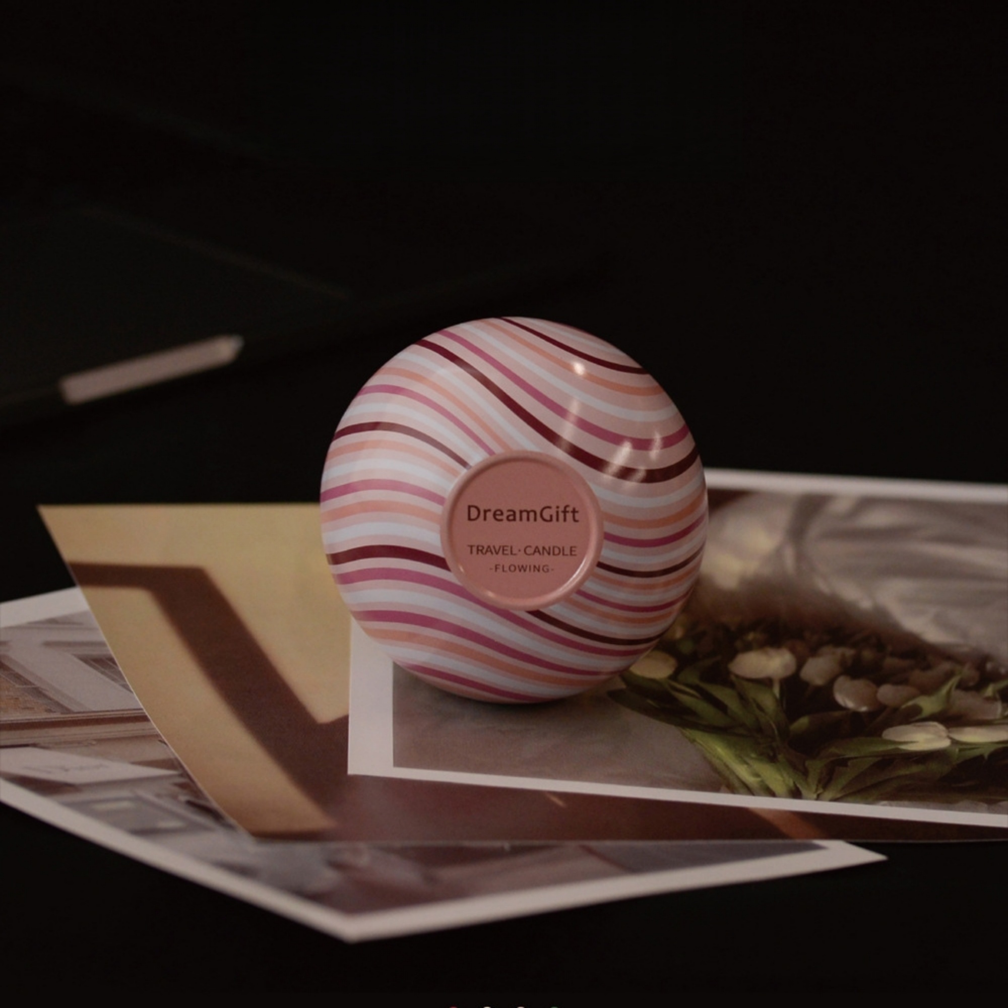 Striped Sphere Scented Candle Aroma Candle 6