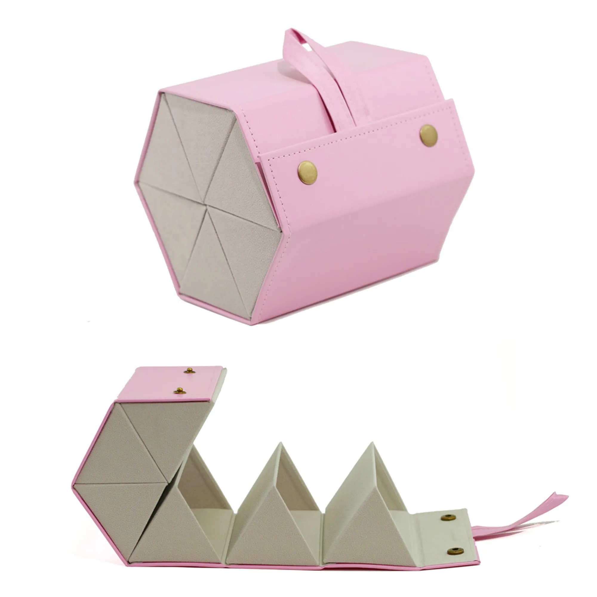 Foldable Hexagonal Glasses Case 6