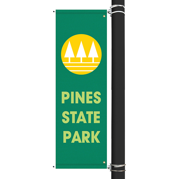 72" x 22" Custom Sunbrella™ Avenue Banner-3 Color Imprint 4