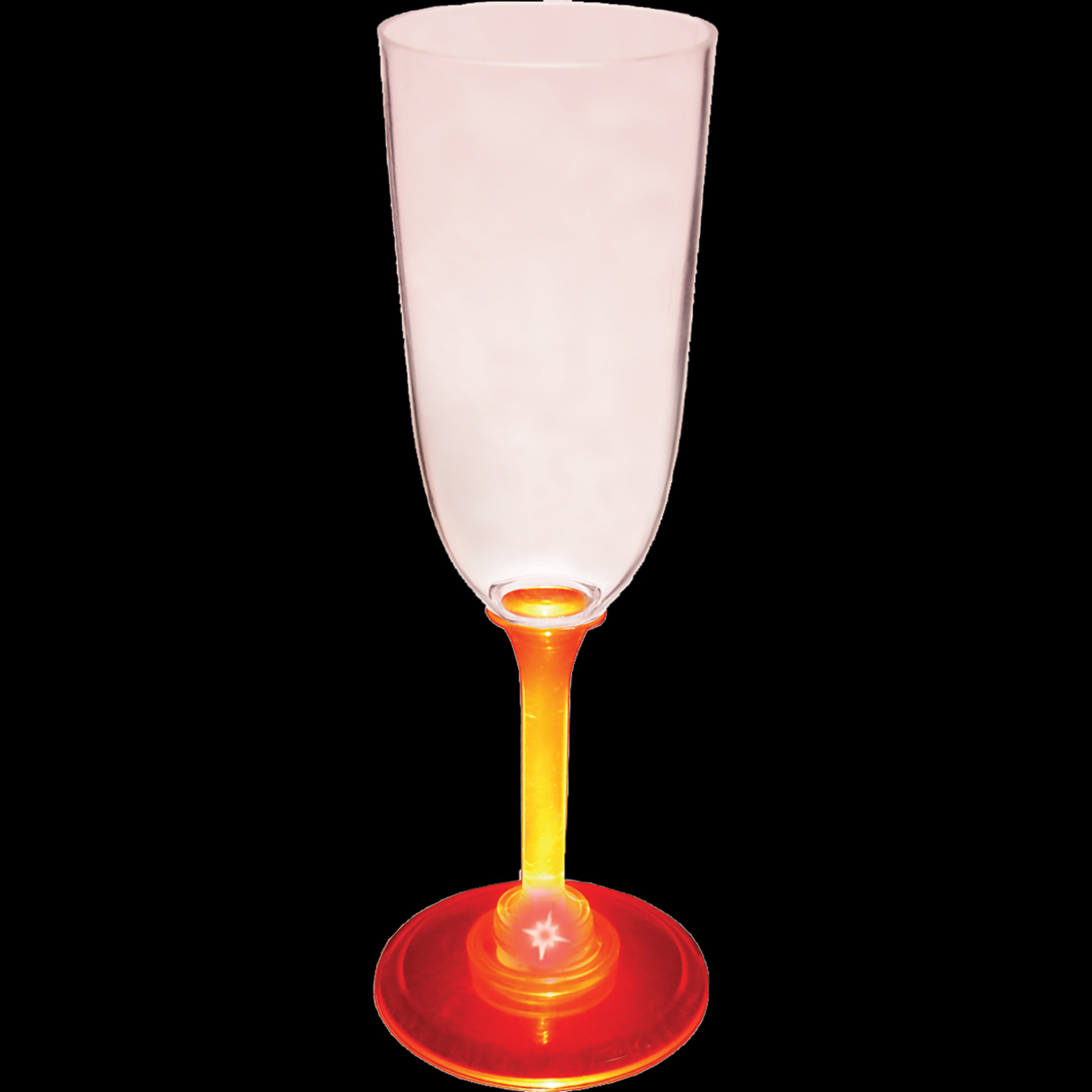 7oz Light Up Standard Stem Plastic Champagne Flute 17