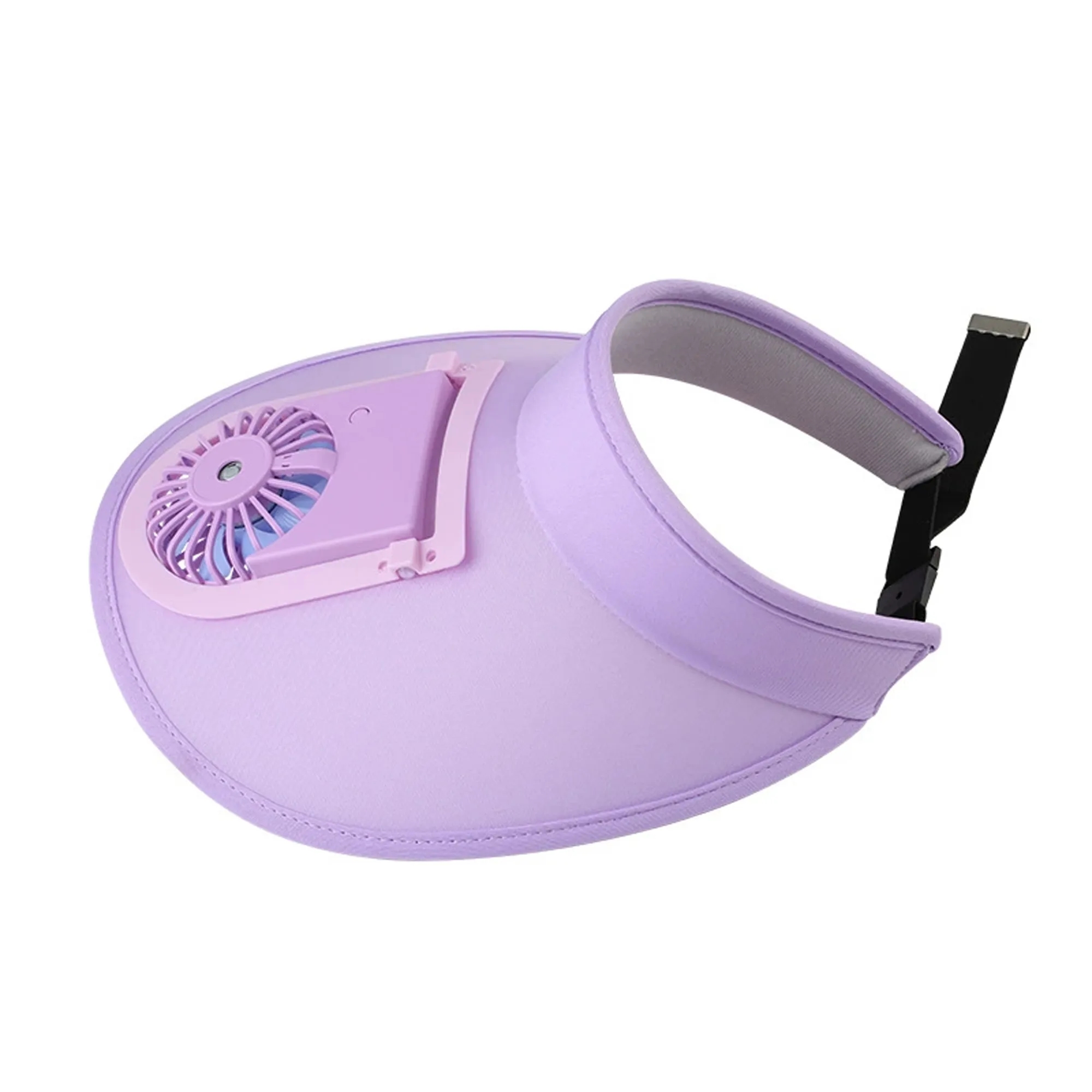 USB Fan Sun Hat With Wide Brim Visor 3