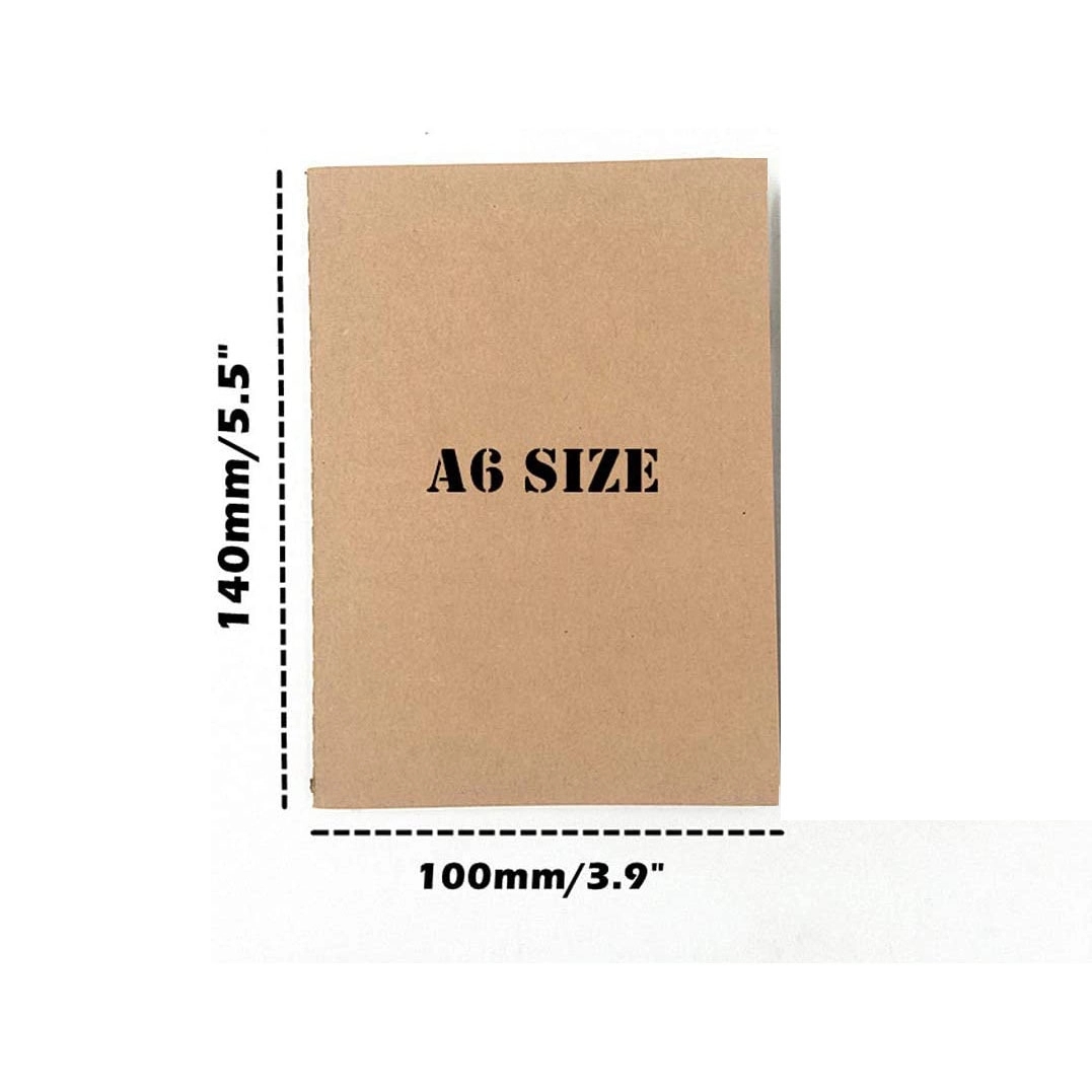 Custom Logo A6 Kraft Paper Cover Small Book 6