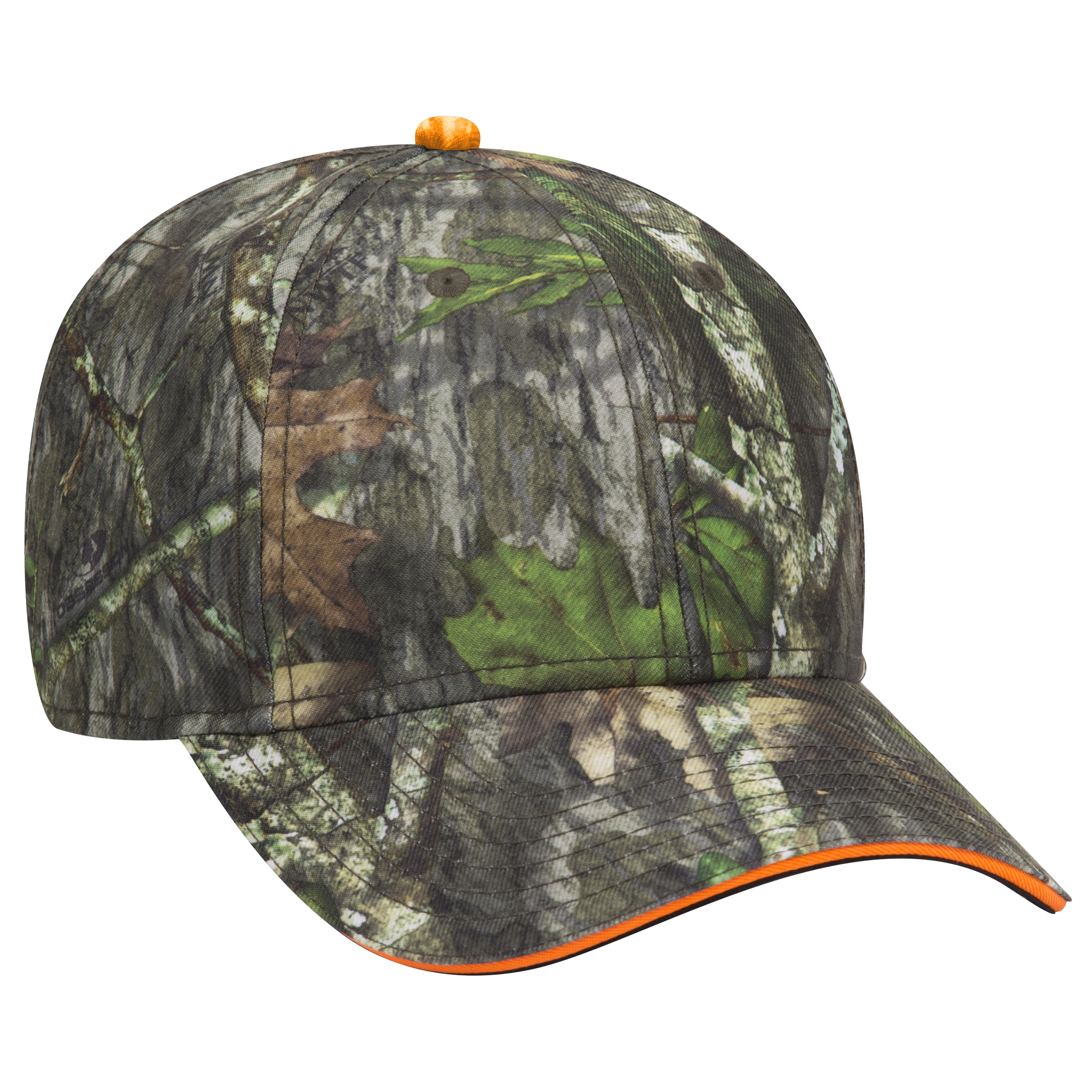 OTTO CAP® Mossy Oak Camouflage Sandwich Visor 6 Panel Low Profile Baseball Cap 10
