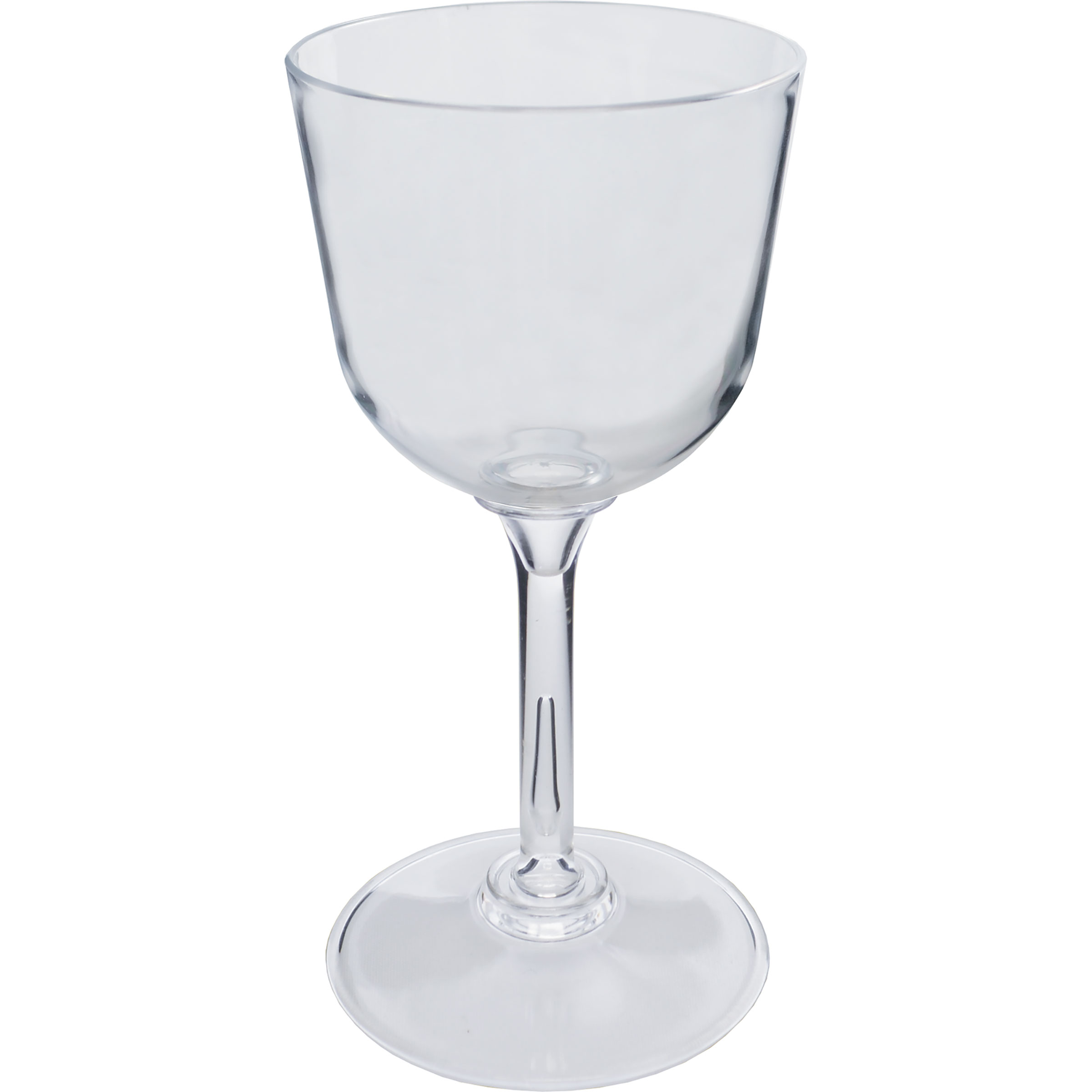 7oz Standard Stem Plastic Wine Glass with Your Choice of Stem Color