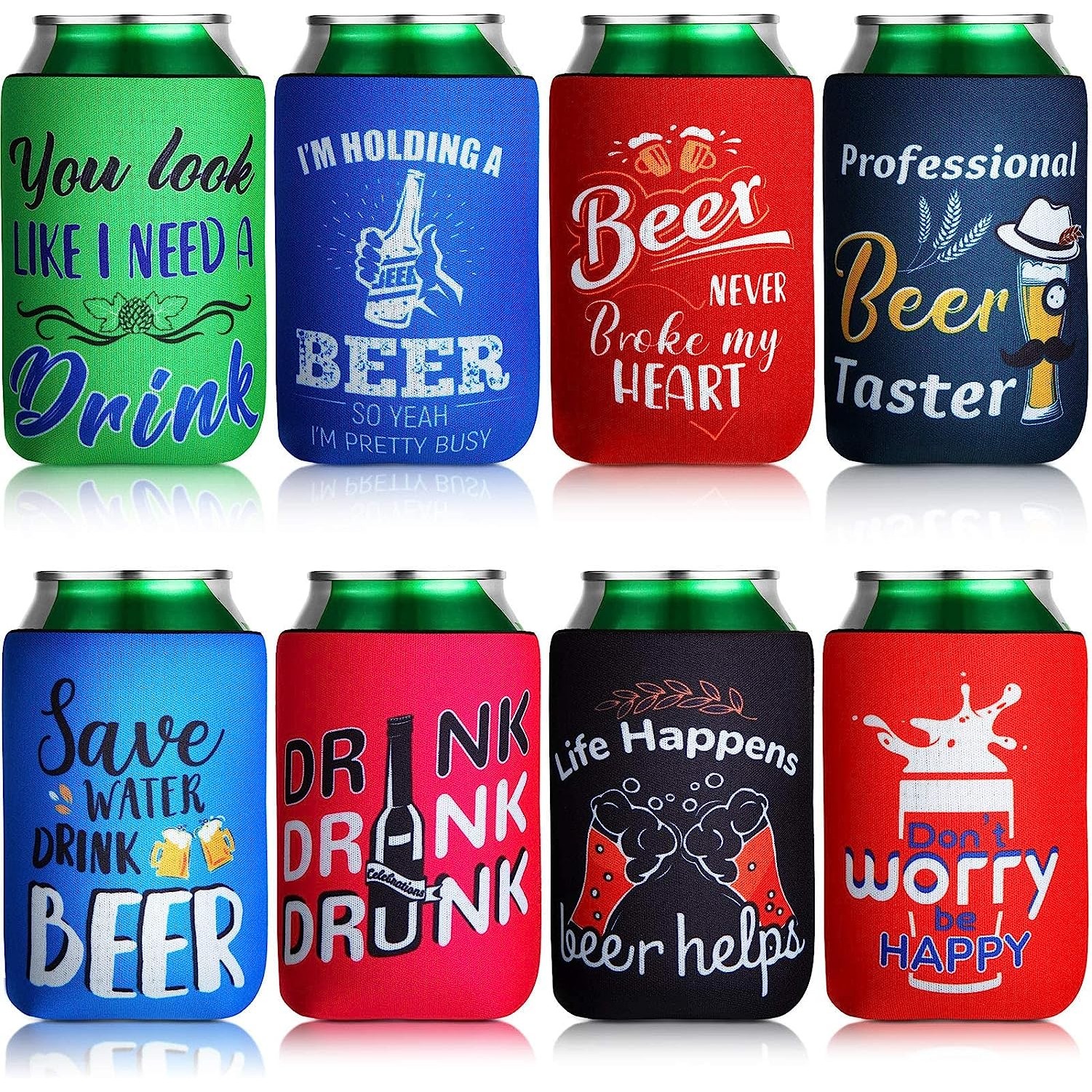 Custom Beer Can Cooler Sleeves Bulk Personalized Insulated Beverage Bottle Holder/ Custom Logo 12 oz, custom koozie with logo imprint 2