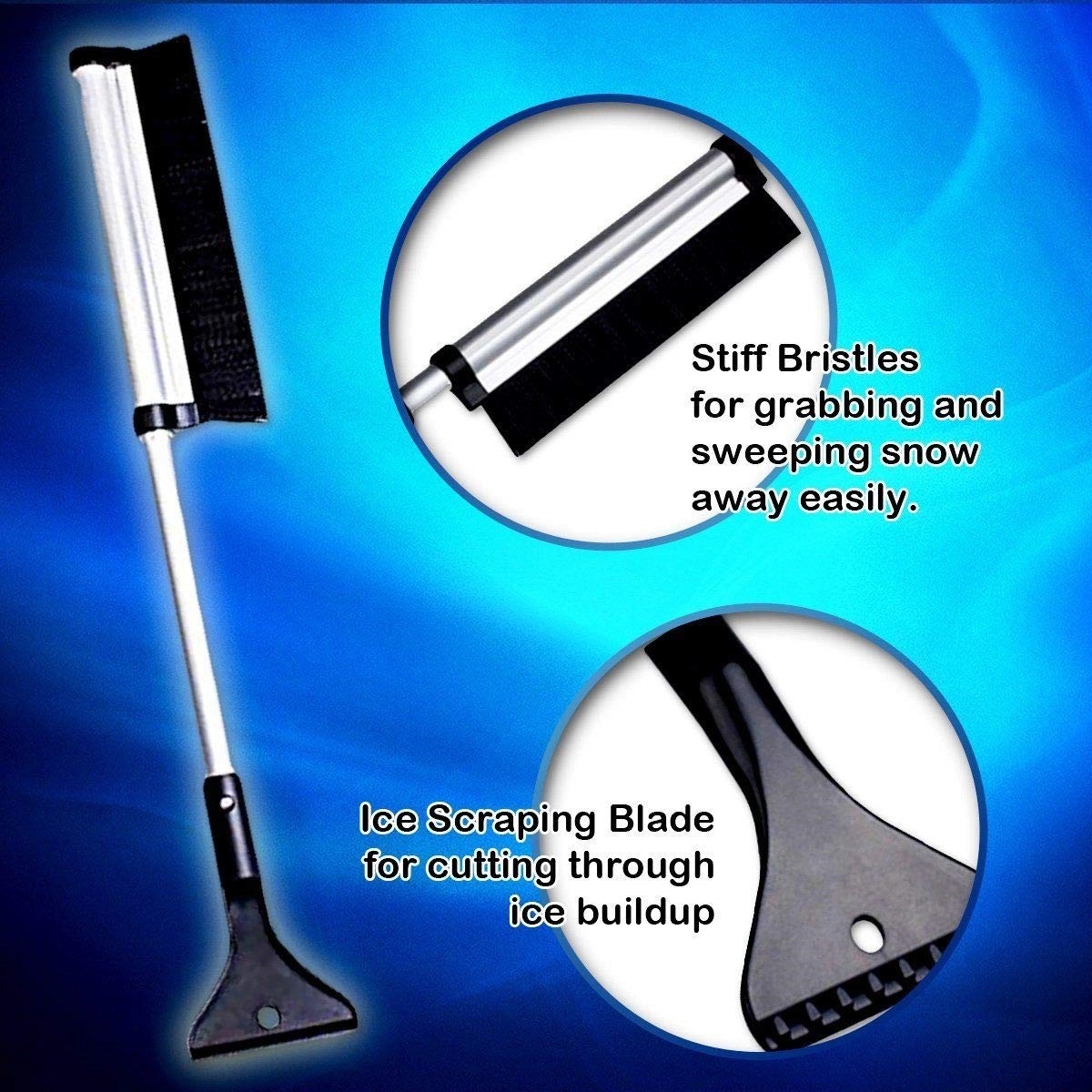 Telescopic Automotive Ice Scraper Snow Brush 5
