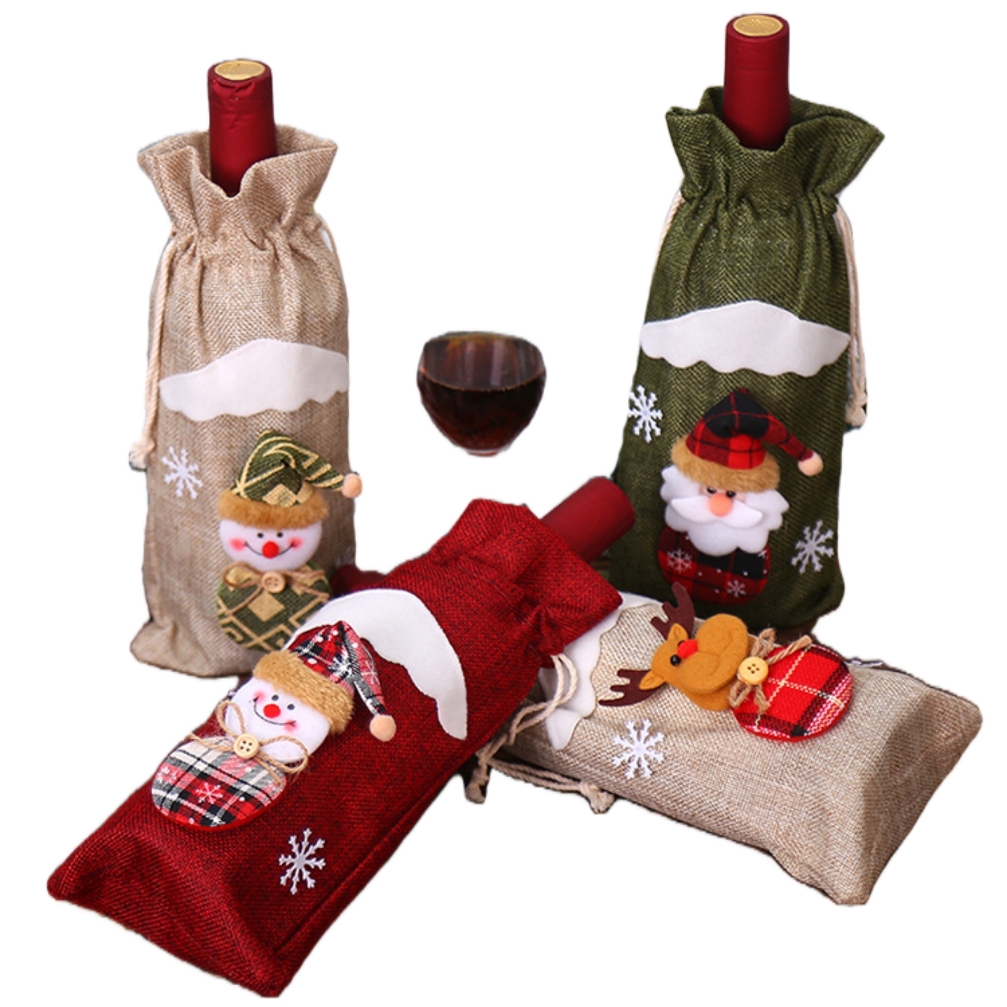 Christmas Decoration Wine Bottle Cooler 2