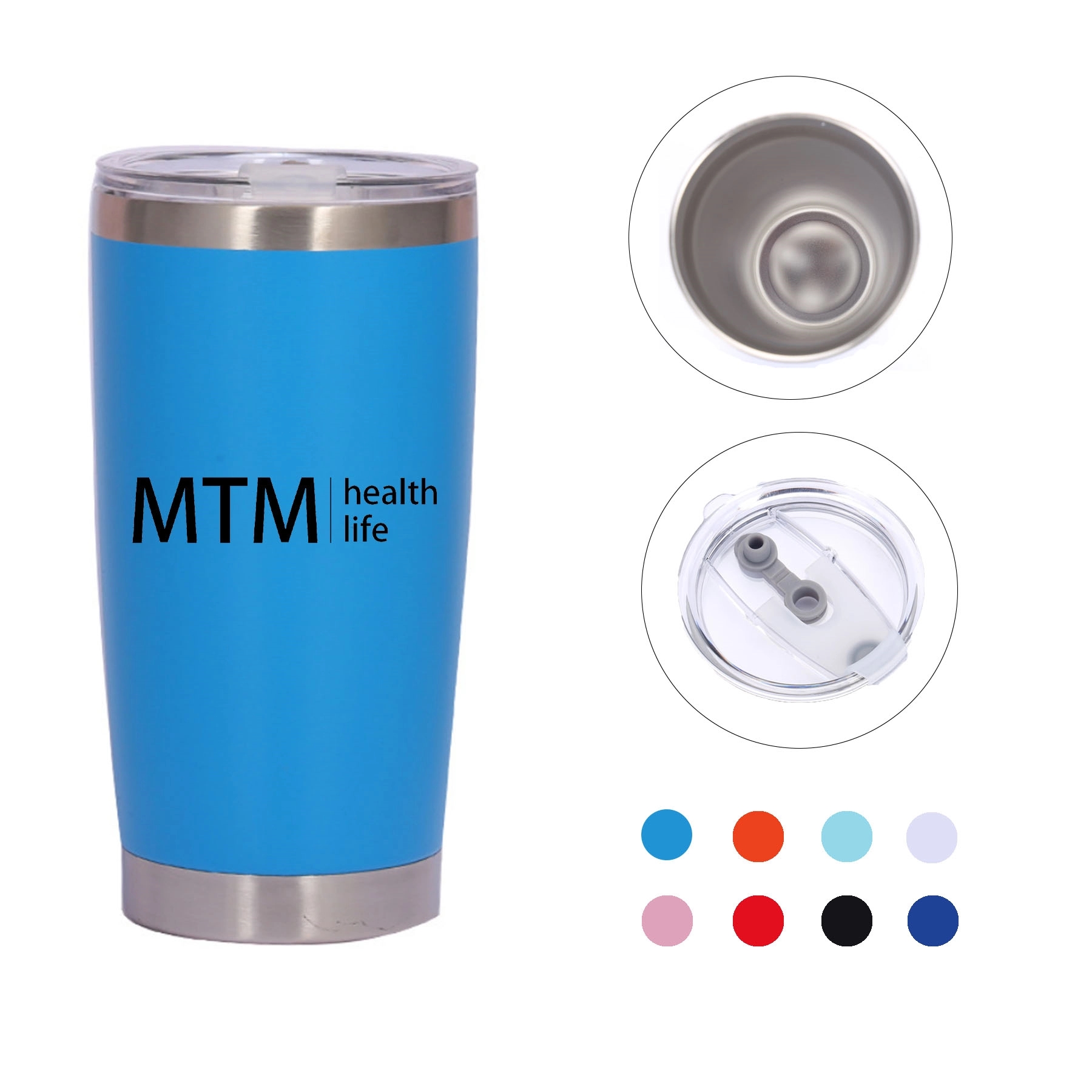 20oz Large Capacity Stainless Steel Travel Cups w/ Lid 19