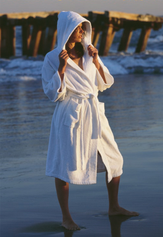 Hooded Velour Bathrobe 3