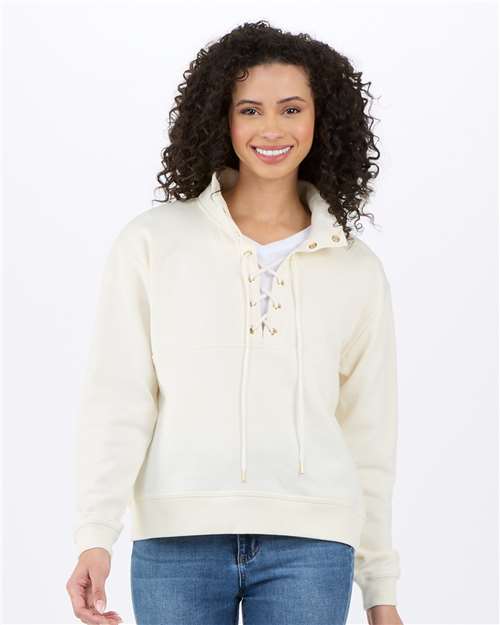 Women's Lace Up Pullover - BW5401 13