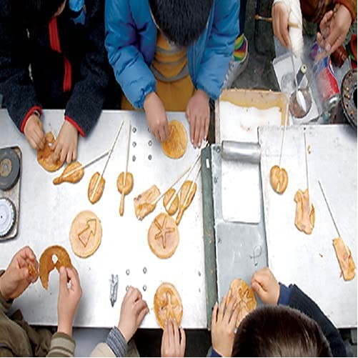 Korean Dalgona Kit Squid Game Sugar Candy Making Tools Pure Copper Plate 9PCS Set 2