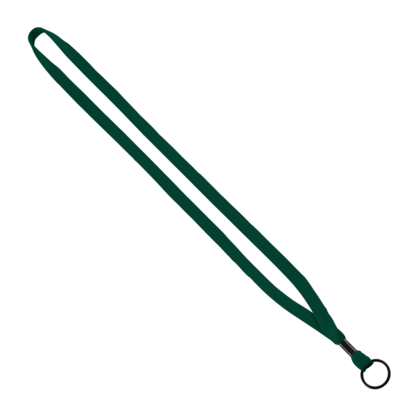 1/2" Cotton Lanyard with Metal Crimp & Split-Ring 89