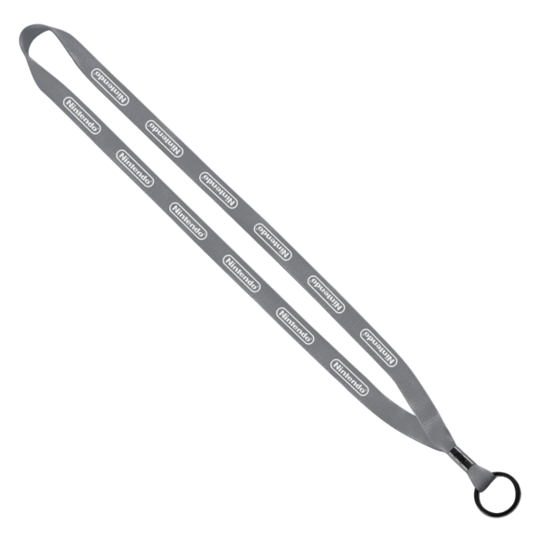 1/2" Polyester Lanyard with Metal Crimp & Split-Ring 2