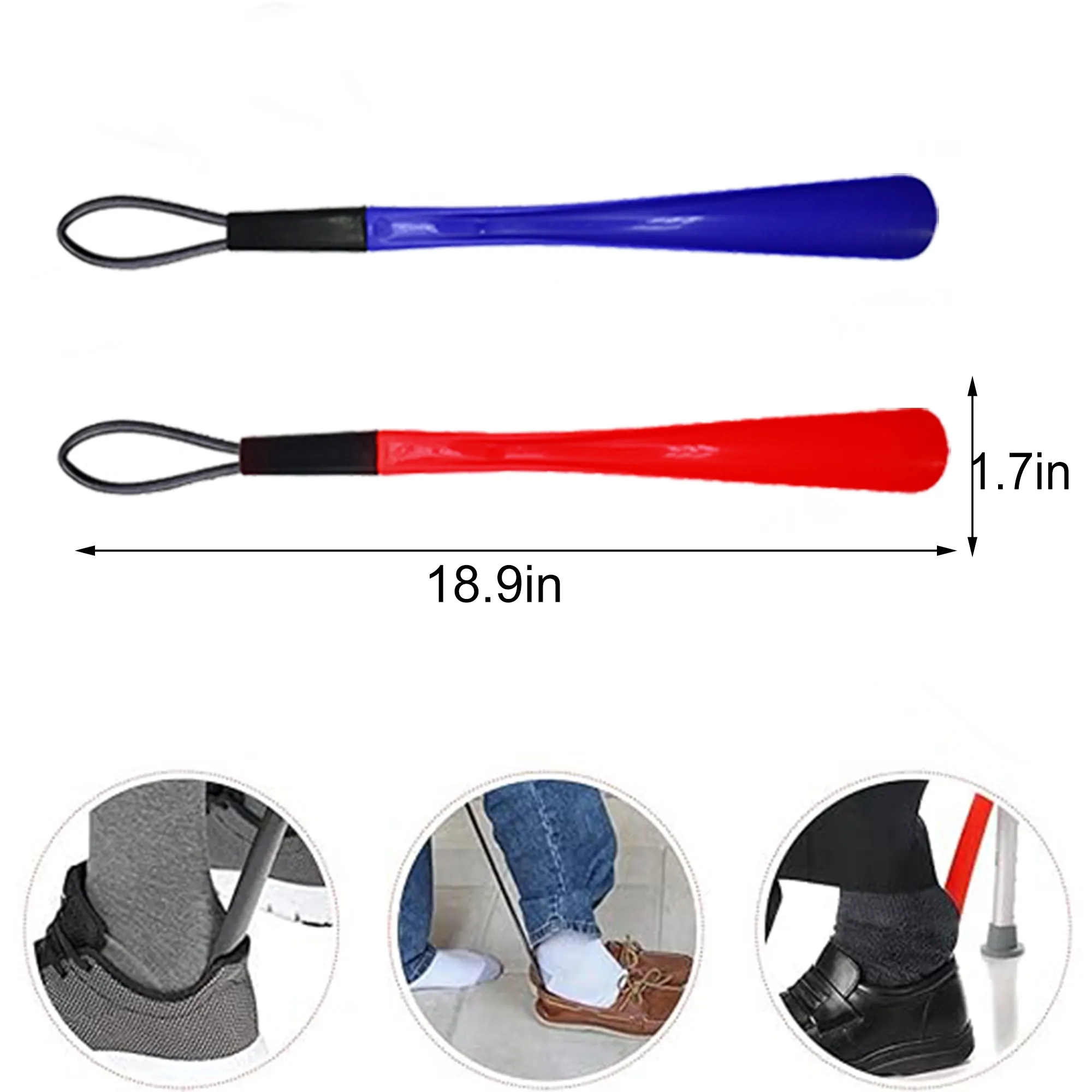 Durable ABS Shoe Horn with Loop 4