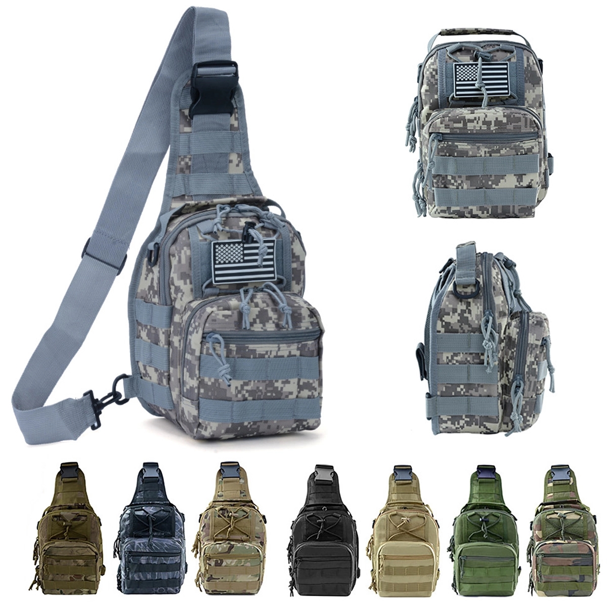 Outdoor Military Cross-body Molle Sling 7