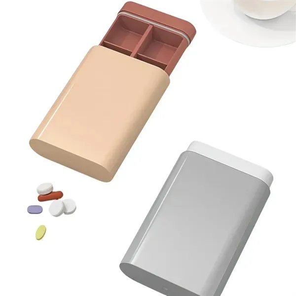 Compact & Portable Pill Organizer - BPA-Free Travel Case 1