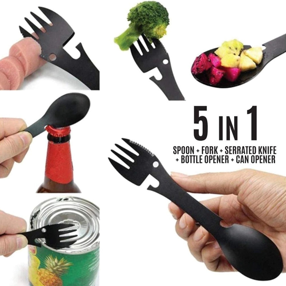 Camping Fork & Spoon - 5 In 1 Multi-Function 3