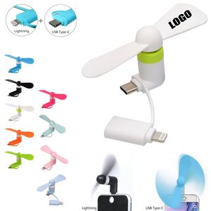 2 In 1 Mini Fan For USB C Ports With Safety Features 4