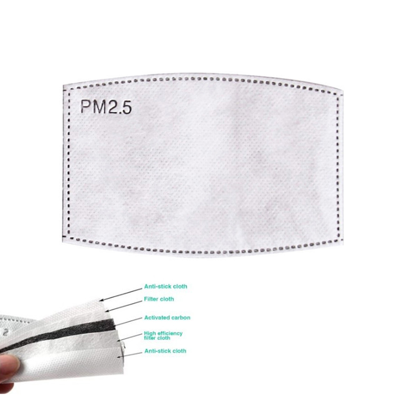 PM2.5 Activated Carbon Filter Replaceable Anti Haze Filter Paper For Mask