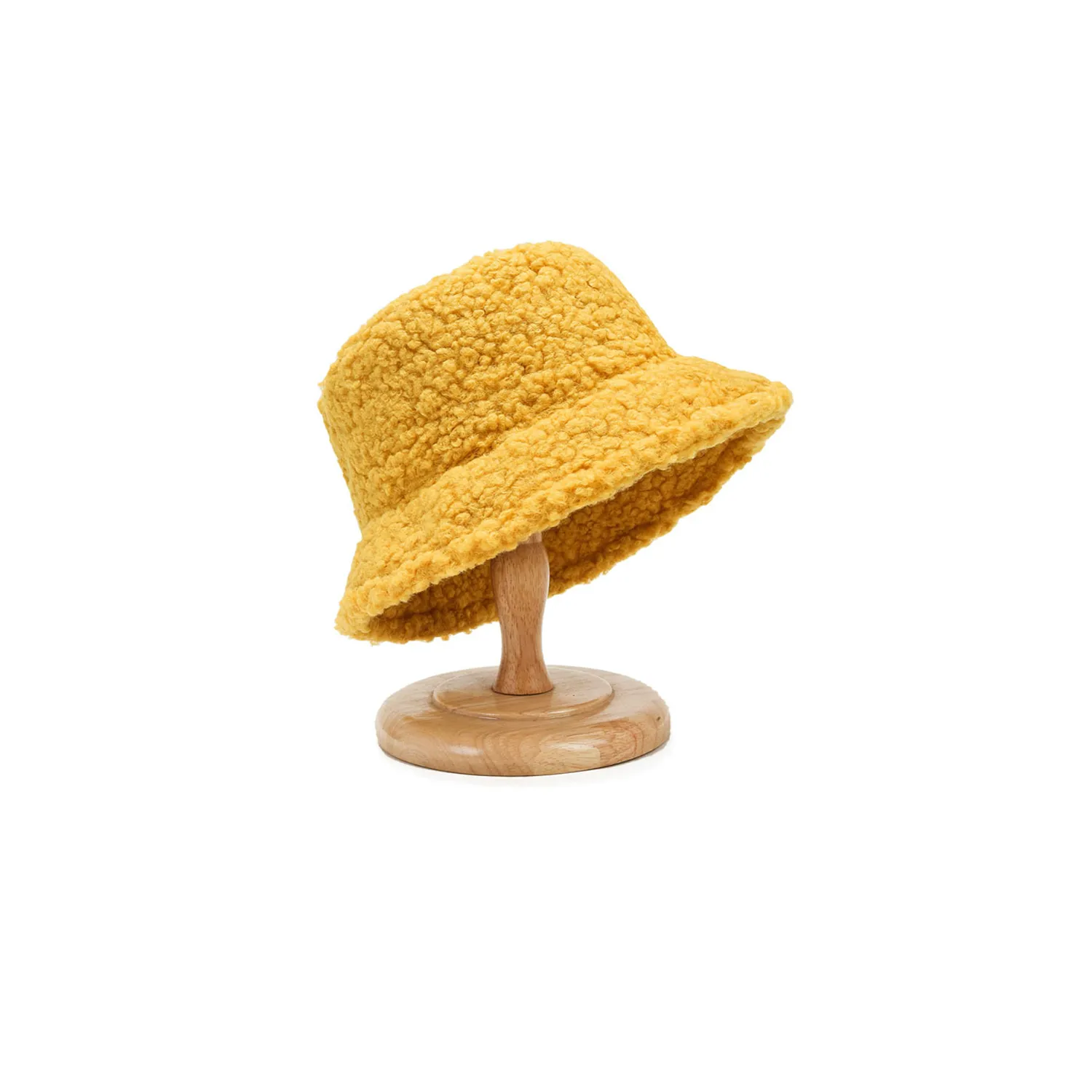 Faux Lamb Wool Bucket Hat 5
