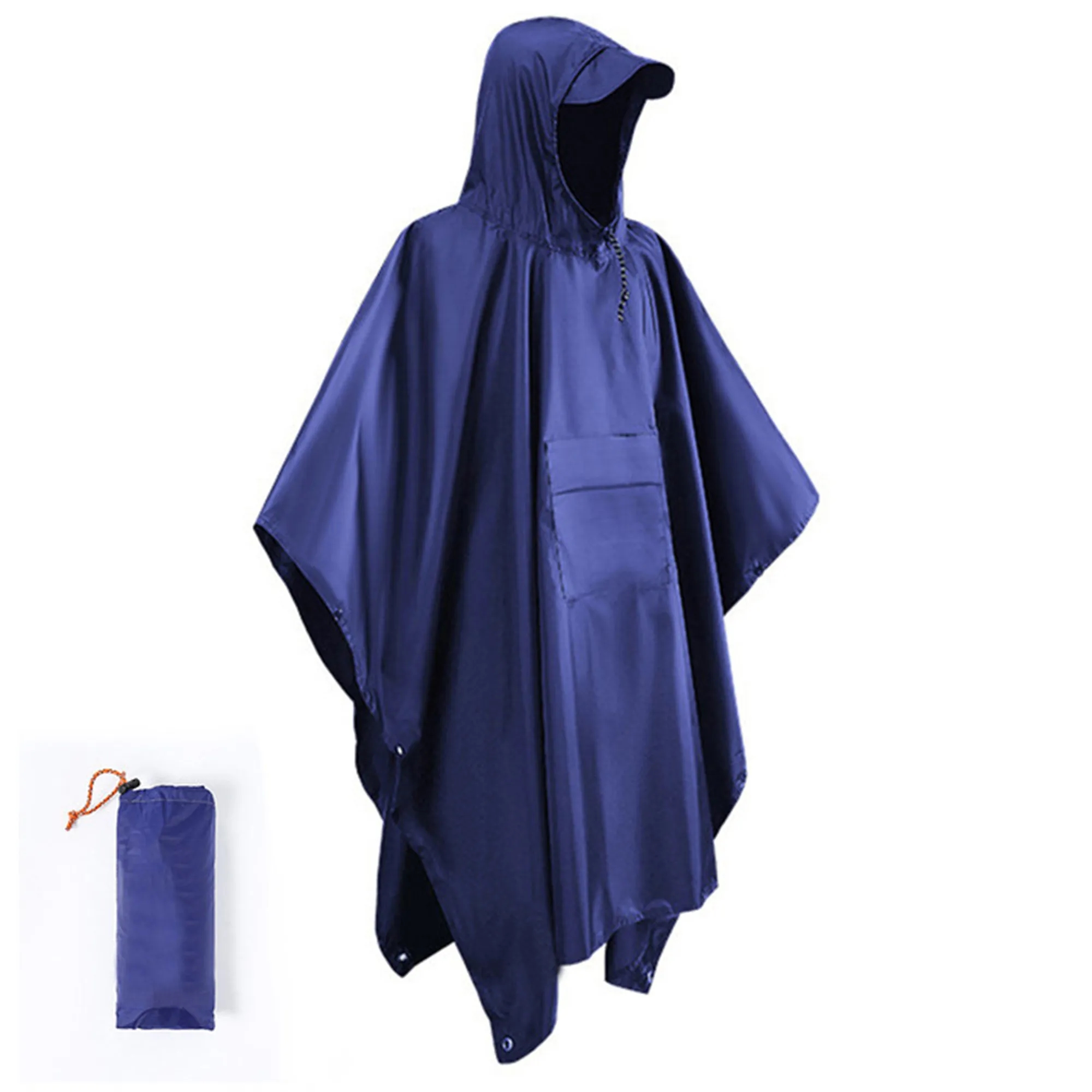 Adult Hooded Rain Poncho 5