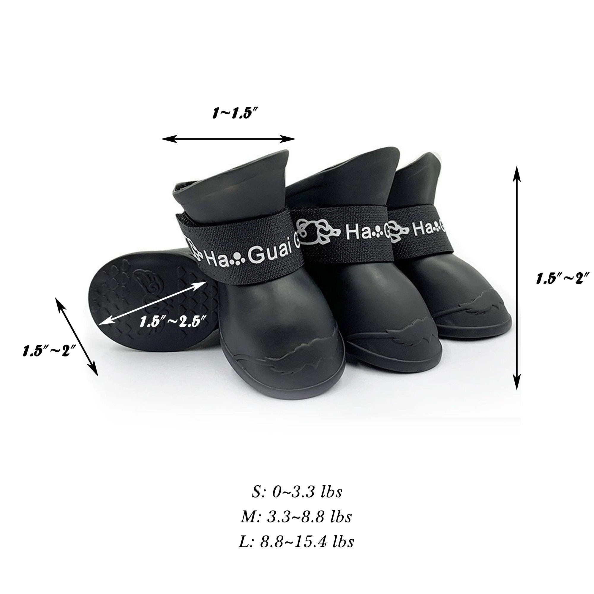 Pet Dog Rain Shoes 3