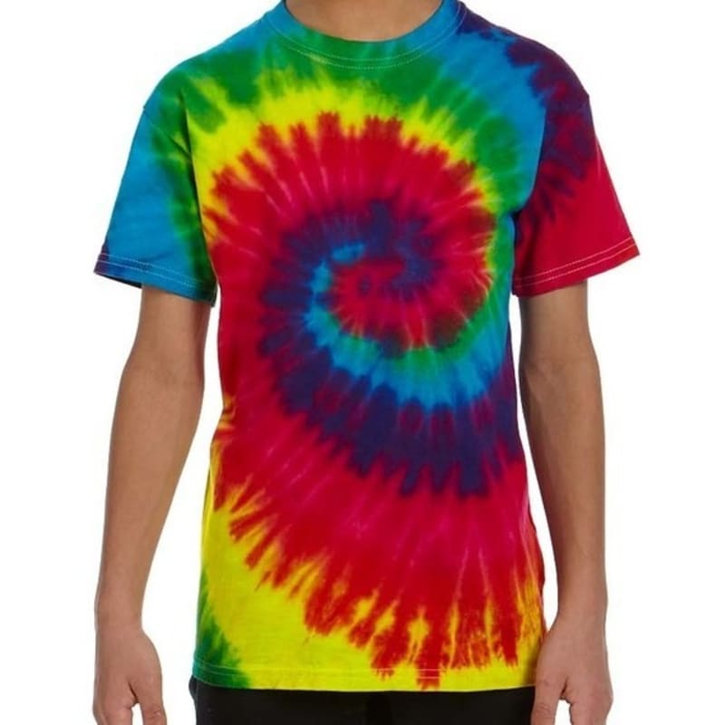 Tie-Dye Youth 5.4 Oz., 100% Cotton Tie-Dyed T-Shirt 35