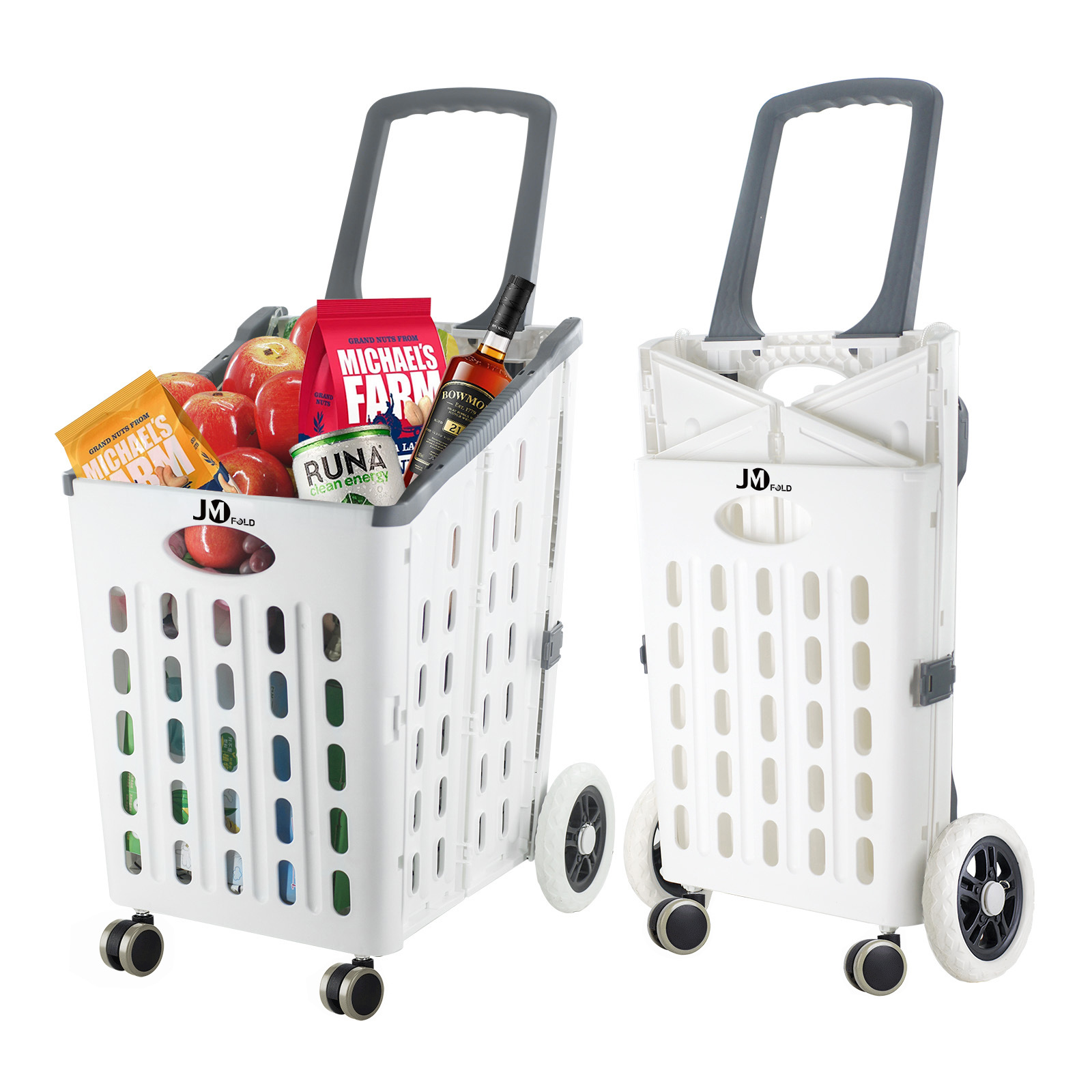 Hand Truck Foldable Trolley Portable Shopping Cart 1