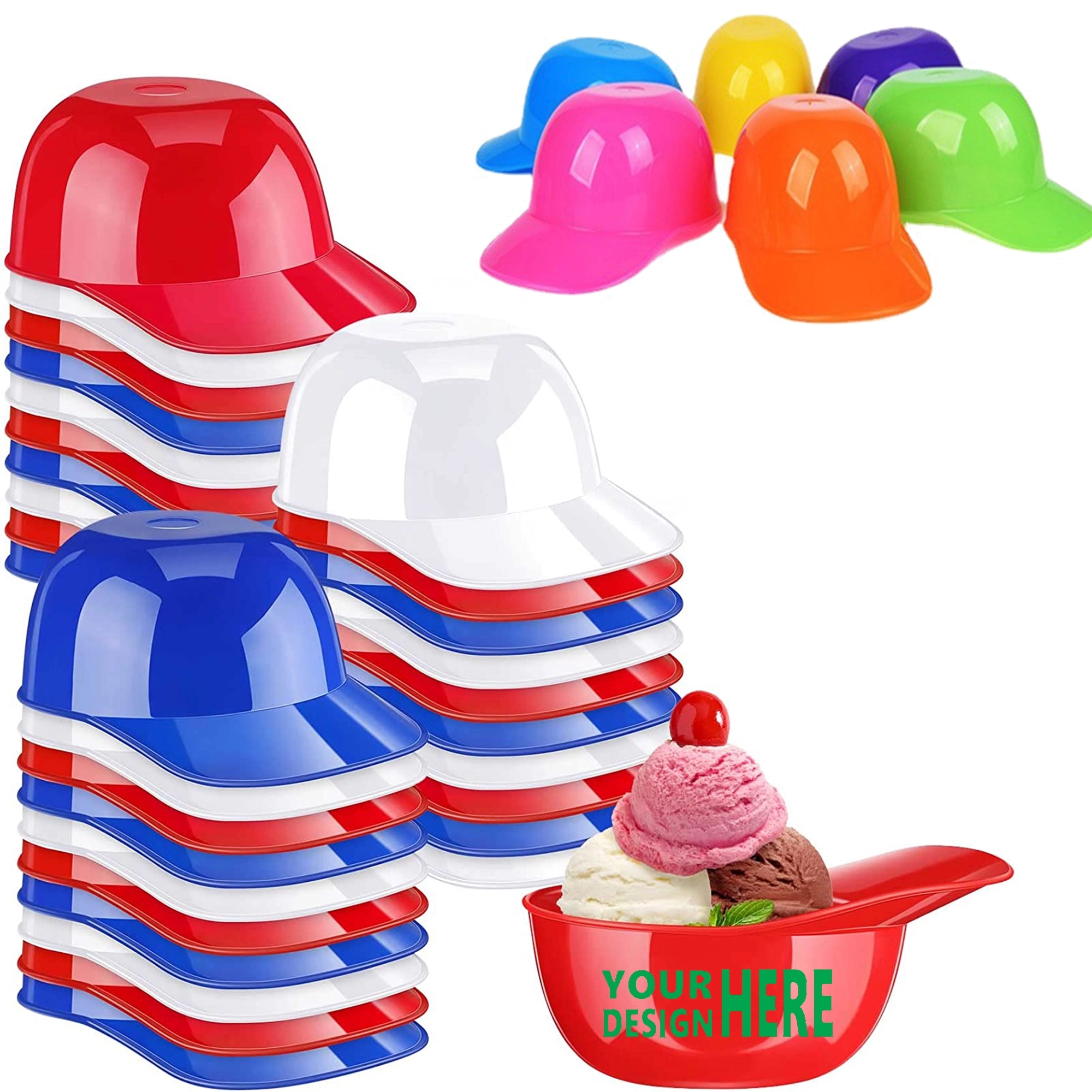 Baseball Helmet Ice Cream Snack Bowl 3