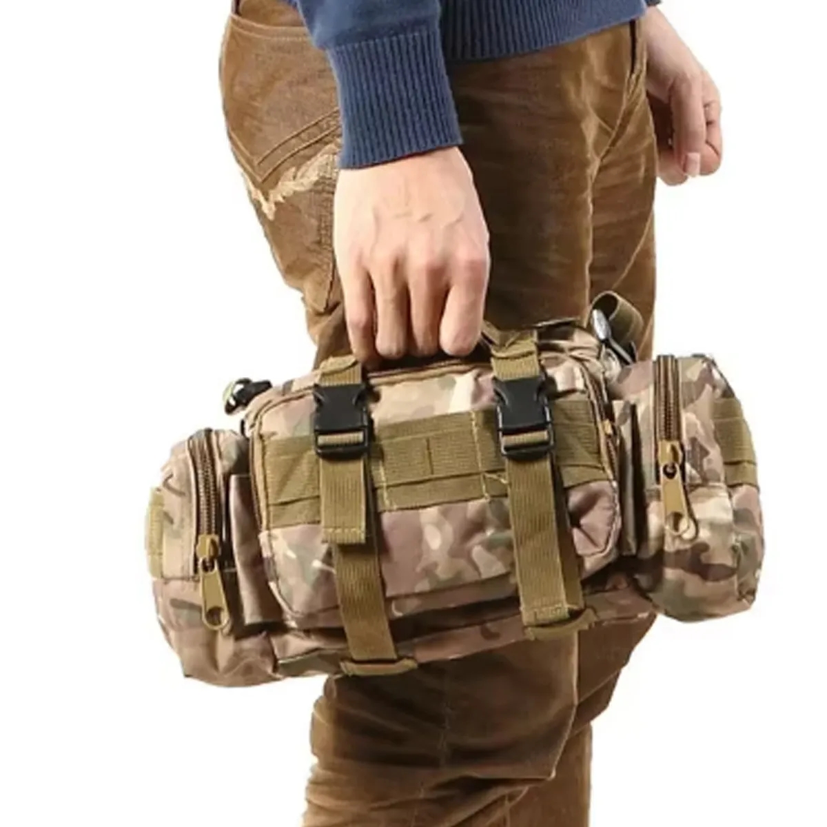 Tactical MOLLE Outdoor Waist Crossbody Sling Bag Pack 3