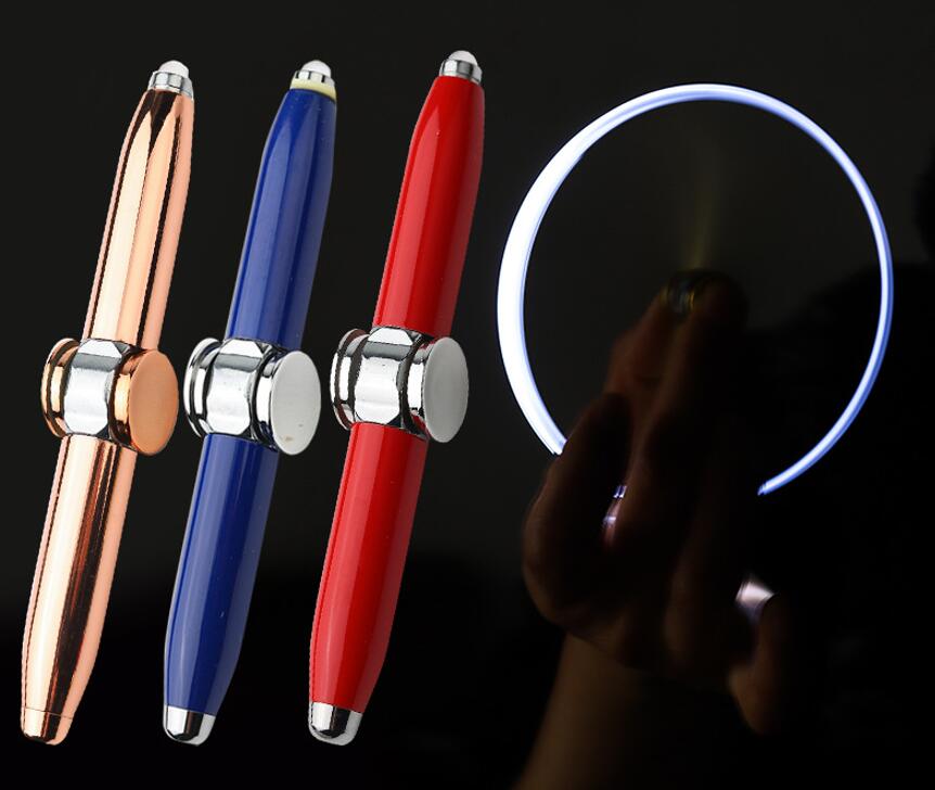 Pressure Reducing Pen Fingertip Gyroscope Rotary Lamp 1