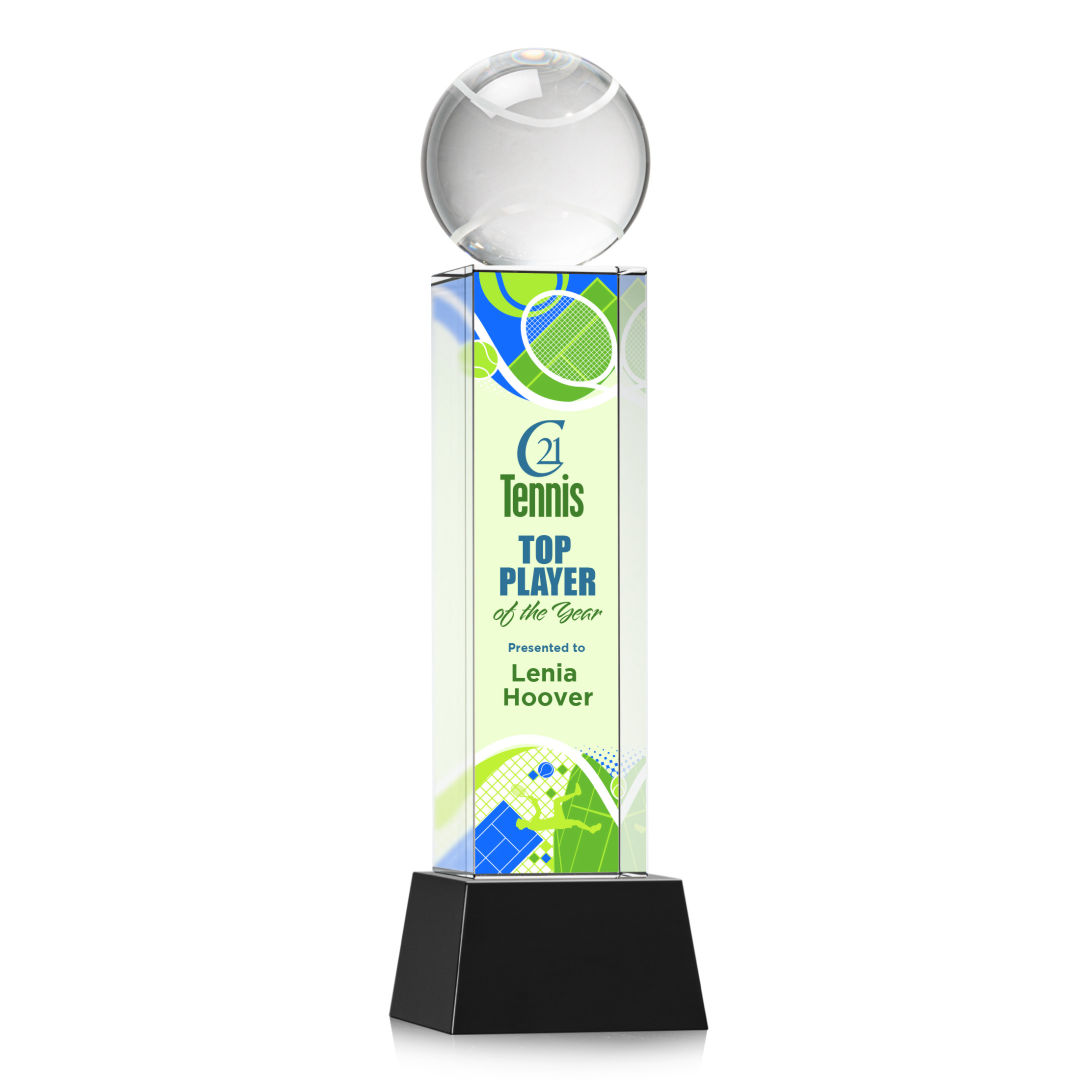Tennis Ball VividPrint™ Award on Belcroft - Black 10