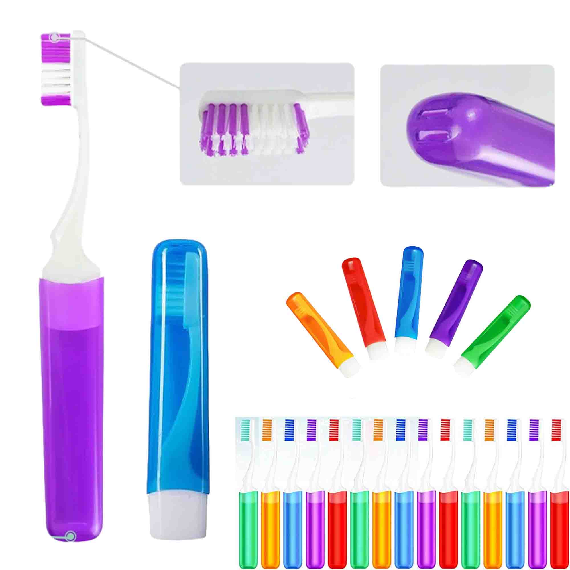 Travel Toothbrush In Folding Case 1